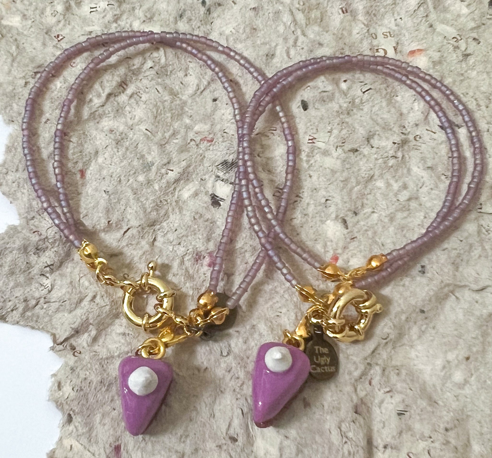 Ube Cheesecake Bracelet - The Ugly Cactus 