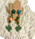 Blue Green Floral - The Ugly Cactus 