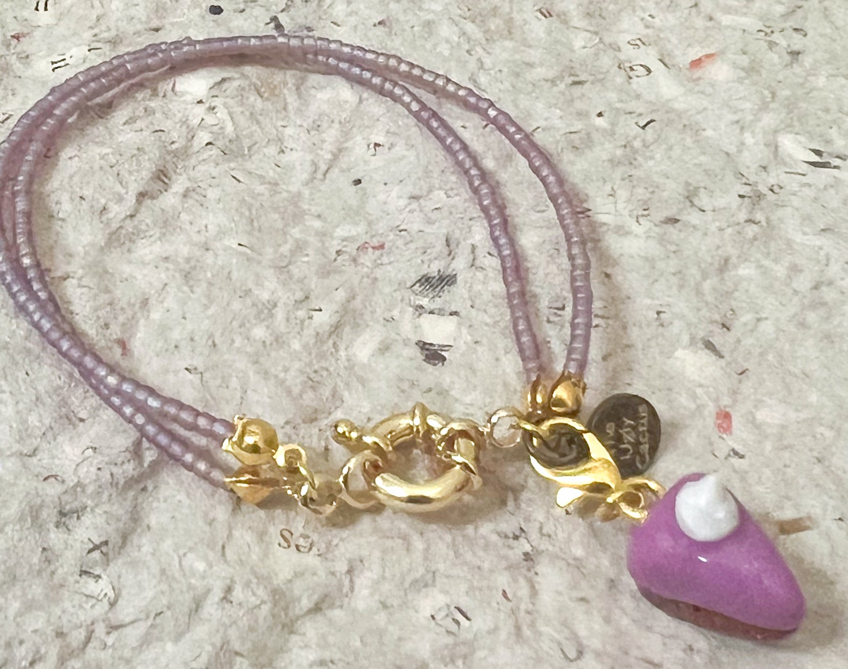 Ube Cheesecake Bracelet - The Ugly Cactus 