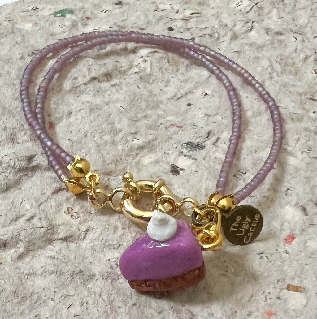 Ube Cheesecake Bracelet - The Ugly Cactus 