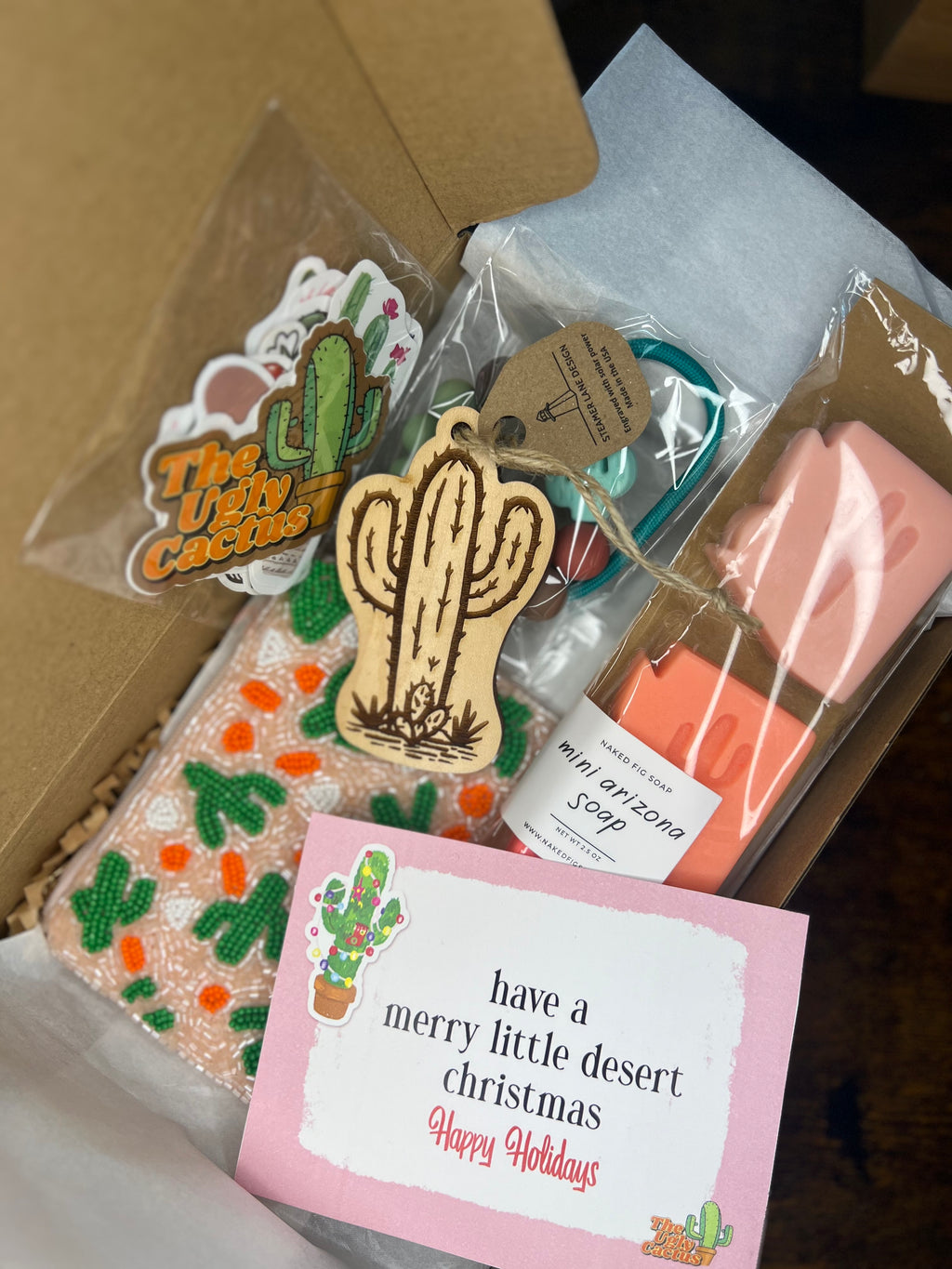 Merry Little Desert Cactus Box - The Ugly Cactus 