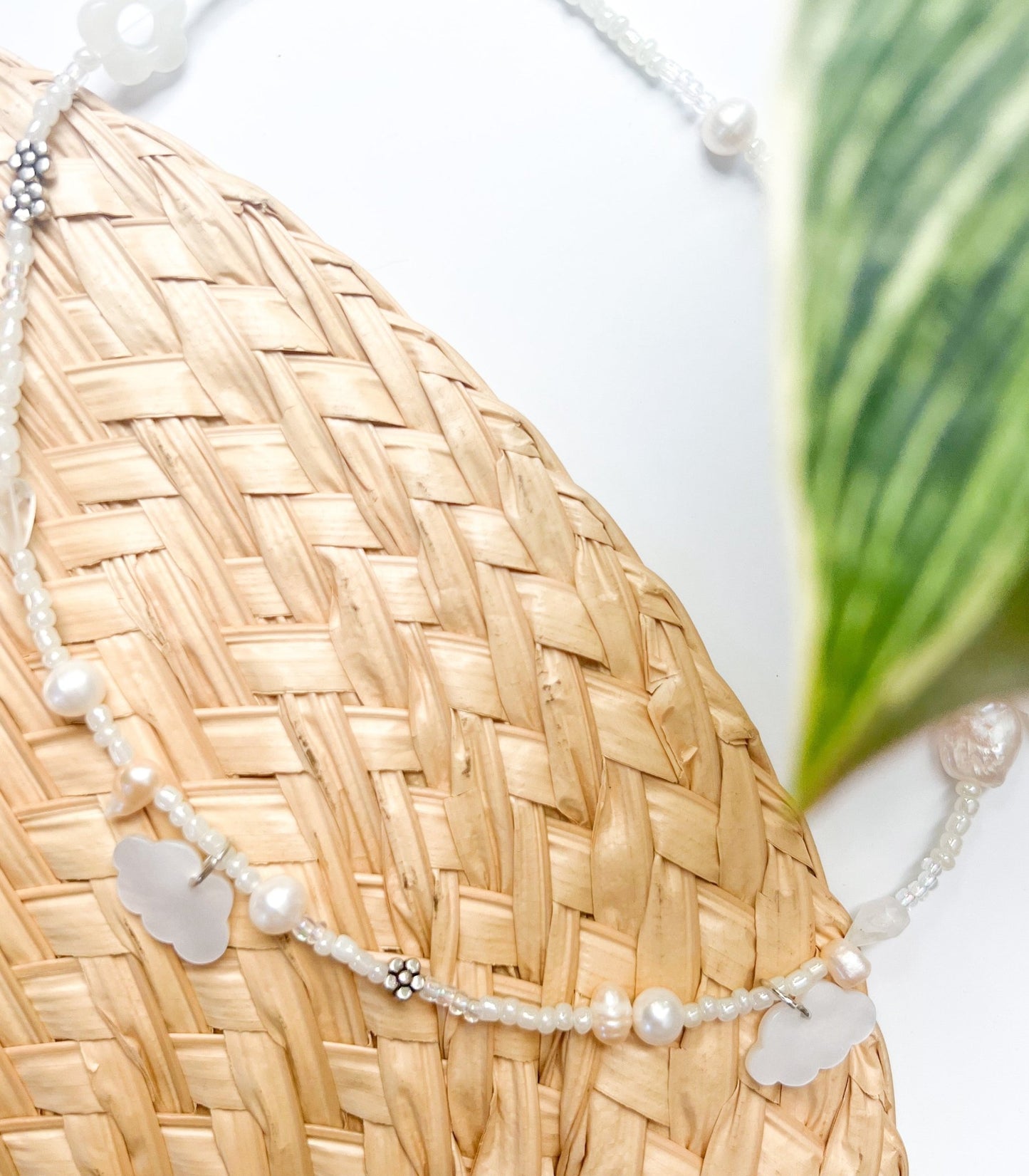Cloudy & Pearls Necklace  | Clouds Pendants - The Ugly Cactus 