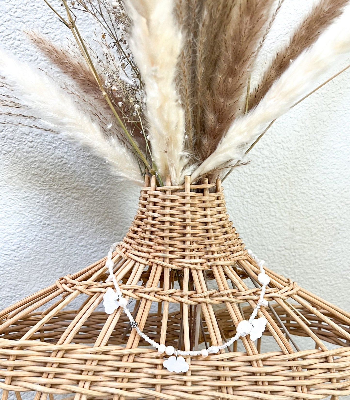 Cloudy & Pearls Necklace  | Clouds Pendants - The Ugly Cactus 