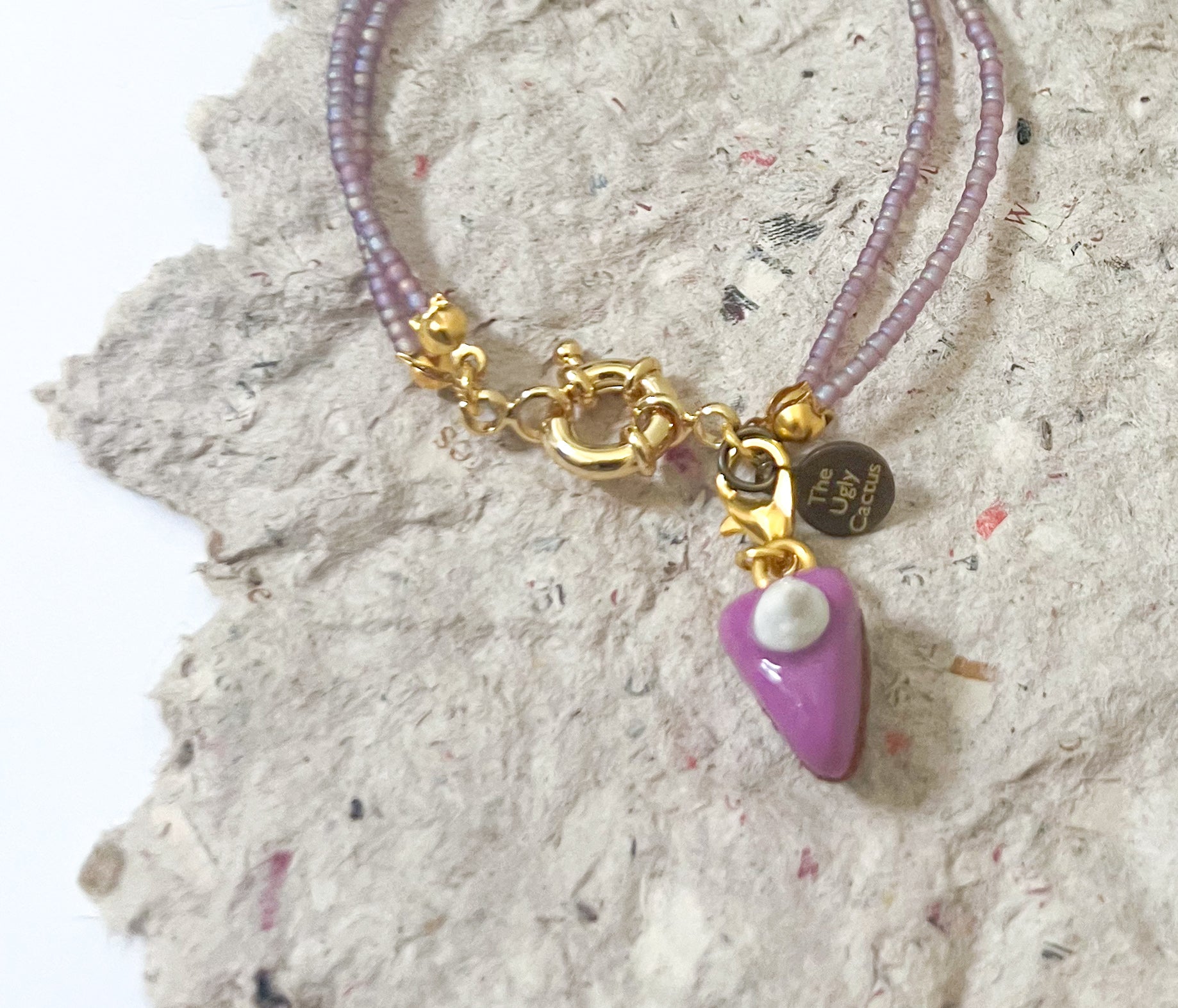 Ube Cheesecake Bracelet - The Ugly Cactus 