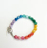 Rainbow Quartz Beaded Bracelet| Rainbow Arm Candy | Pride Bracelet - The Ugly Cactus 