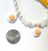Sunny Side Up Egg Charms Beaded Bracelet | Mixed Media Boho Indie Eclectic Bracelet - The Ugly Cactus 