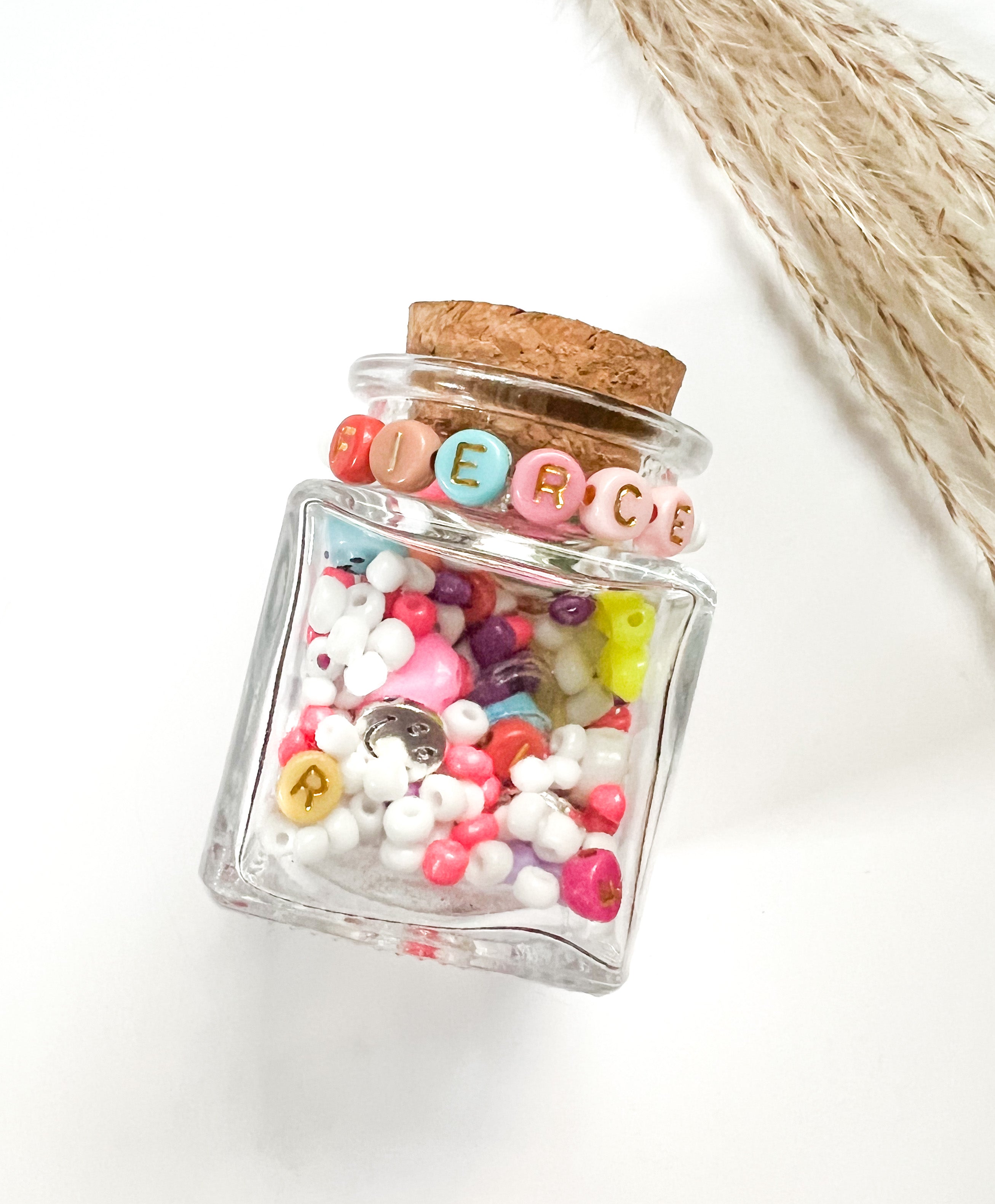DIY Bracelet Kit | Multi-Colored Affirmation Bracelet | Personalized Beaded Bracelet | Letter Bracelet - The Ugly Cactus 
