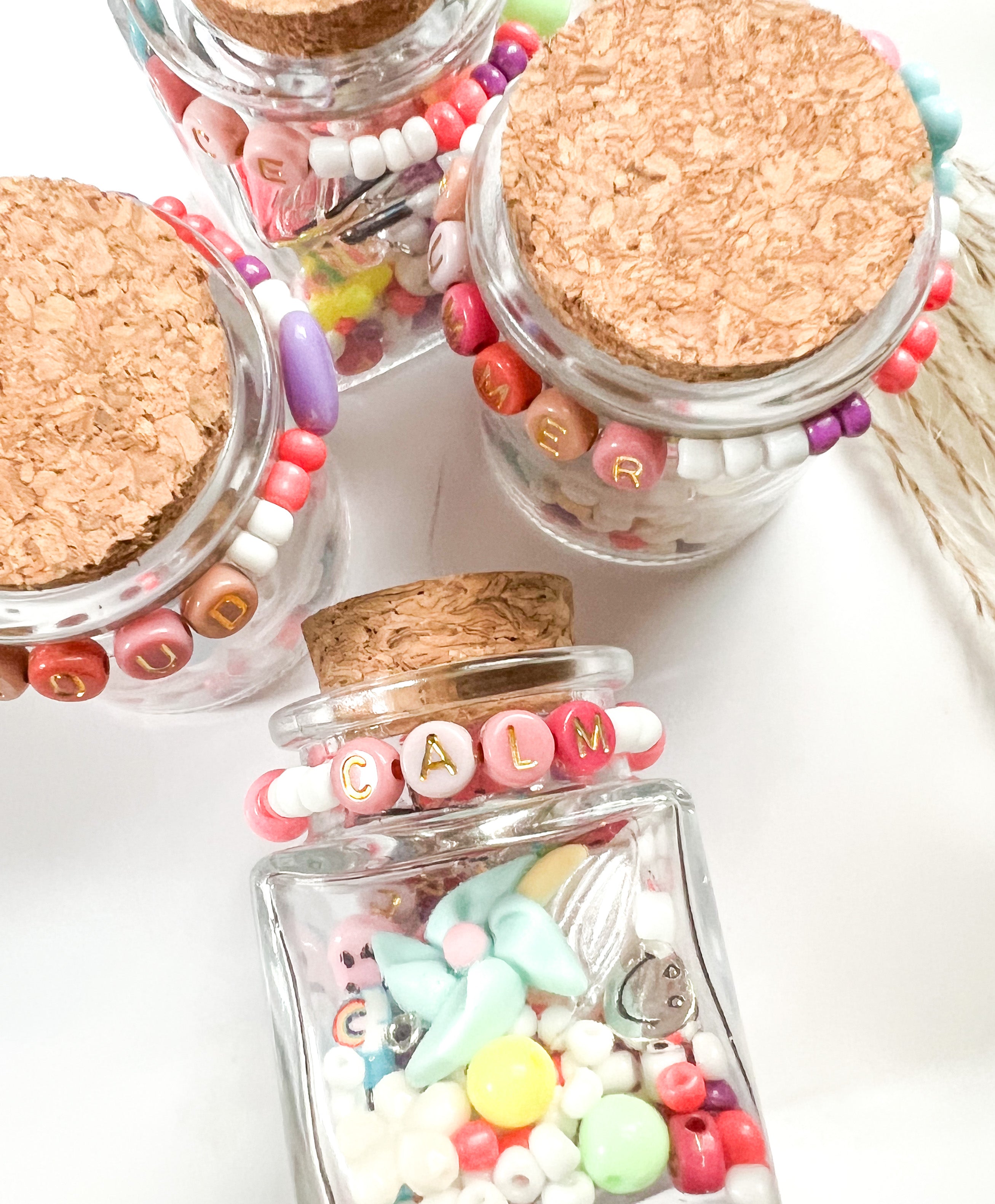DIY Bracelet Kit | Multi-Colored Affirmation Bracelet | Personalized Beaded Bracelet | Letter Bracelet - The Ugly Cactus 