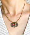 Truffle Mushroom Cooper Necklace  | Mixed Media Boho Indie Necklace | Mushroom Necklace | Seed Beads - The Ugly Cactus 