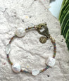 Dainty Pearls Beaded Bracelet | Mixed Media Boho Bracelet | Stackable Pearls - The Ugly Cactus 