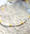 Smiley Beaded Necklace | Mixed Media Eclectic Necklace | Yellow Smiley Neck Candy - The Ugly Cactus 