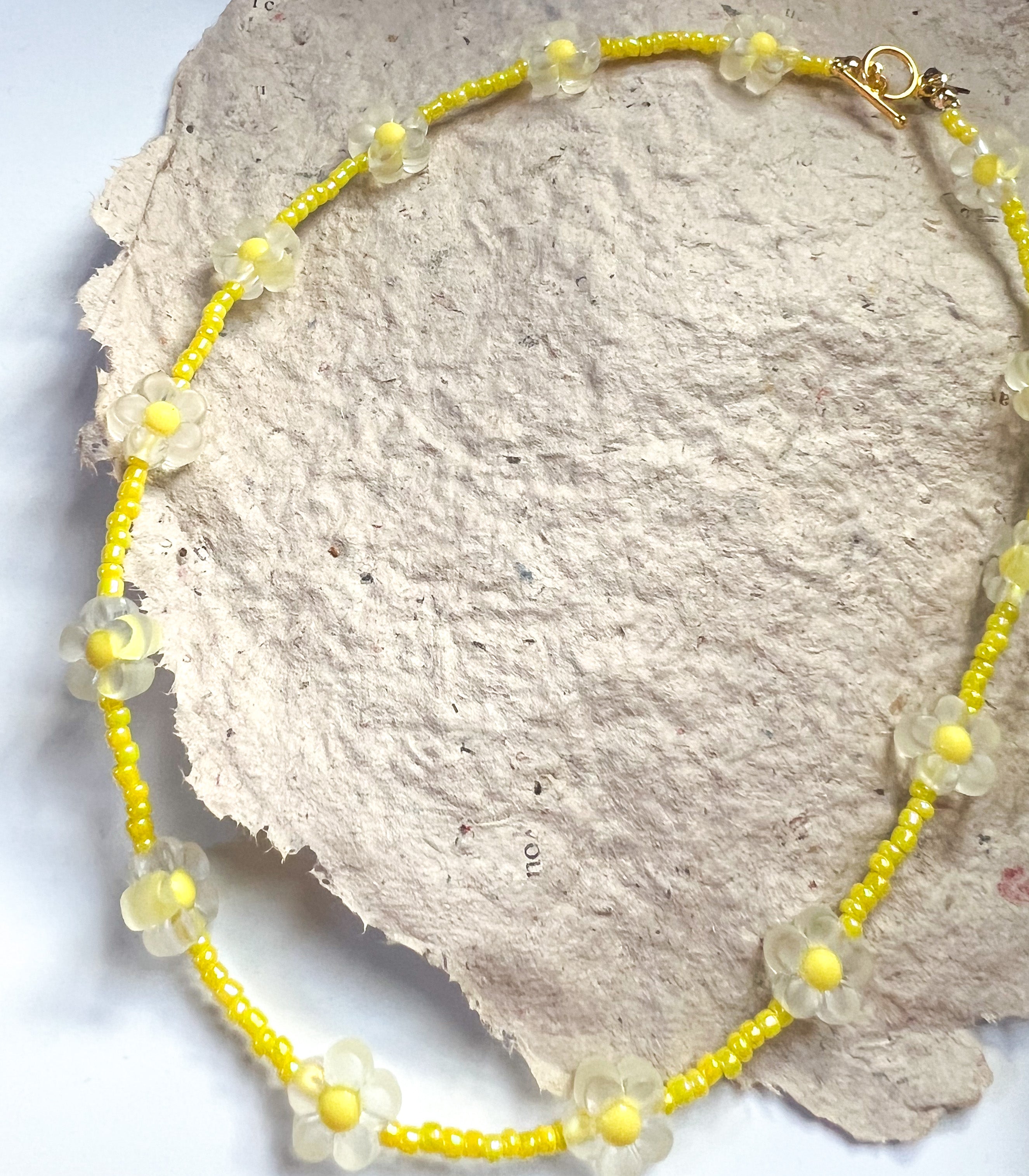 Flower Frost Necklace | Mixed Media Necklace | Indie Floral Necklace - The Ugly Cactus 