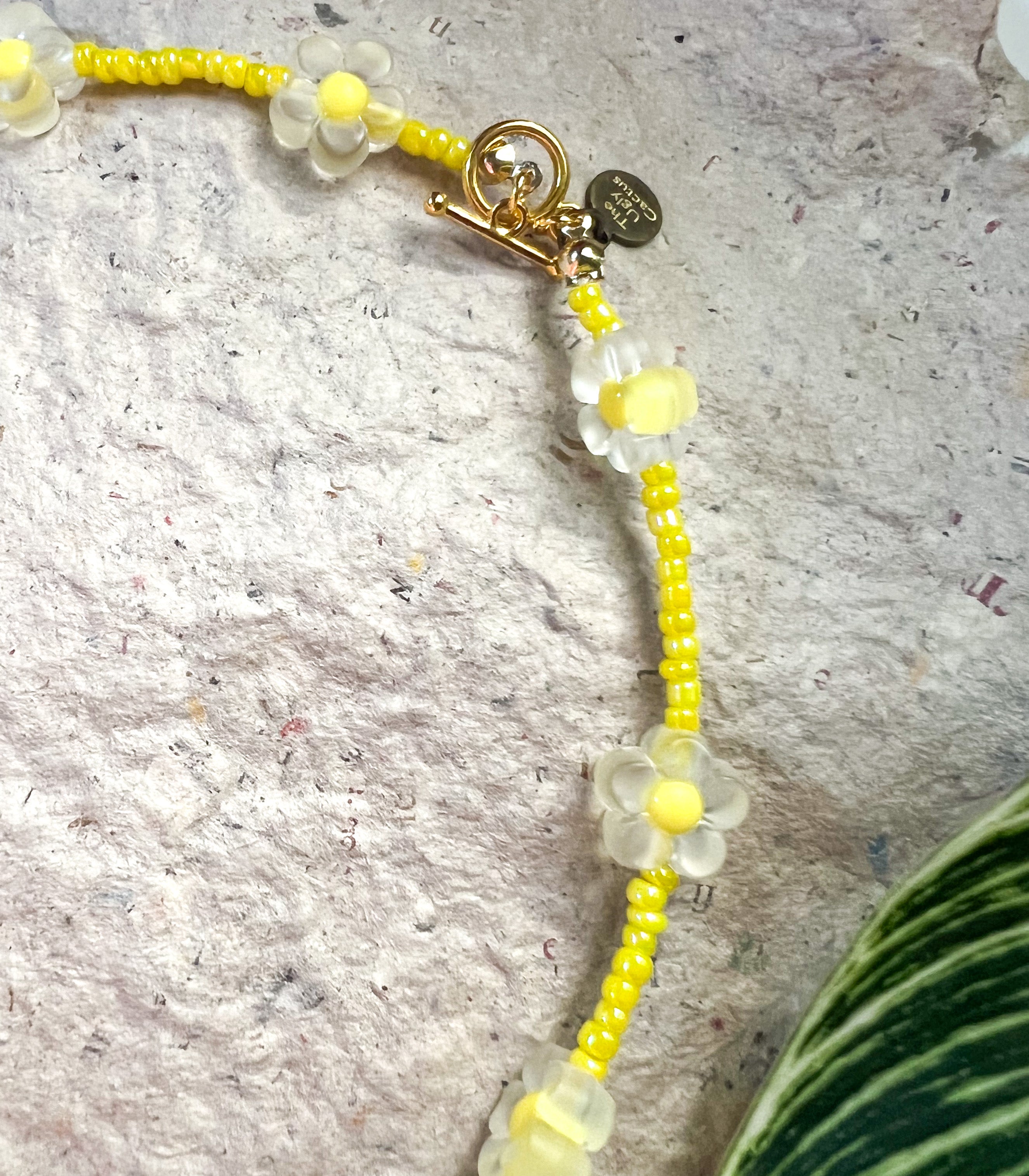 Flower Frost Necklace | Mixed Media Necklace | Indie Floral Necklace - The Ugly Cactus 