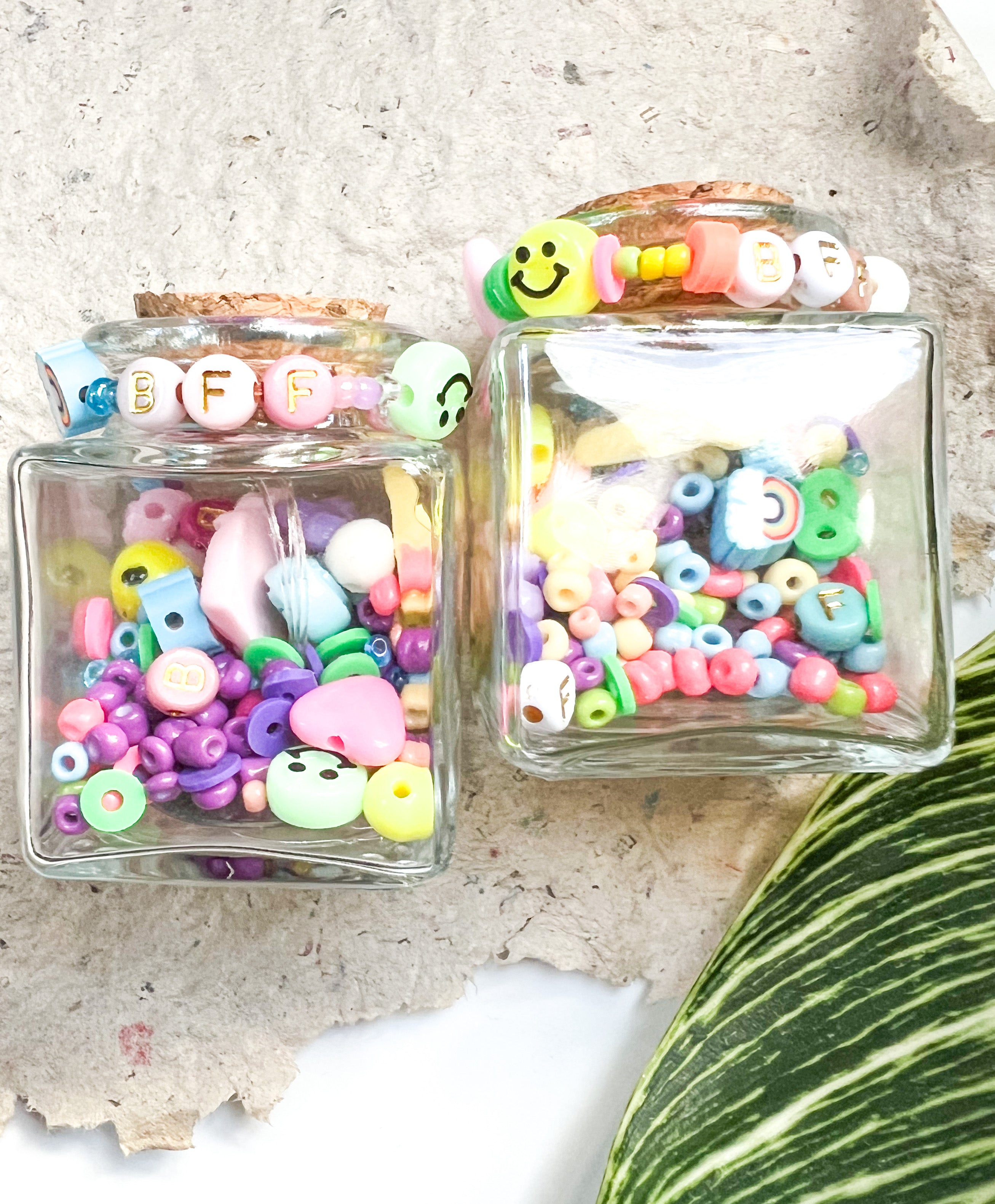 DIY Bracelet Kit | Multi-Colored Affirmation Bracelet | Personalized Beaded Bracelet | Letter Bracelet - The Ugly Cactus 
